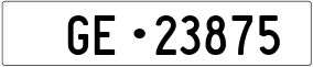 Trailer License Plate